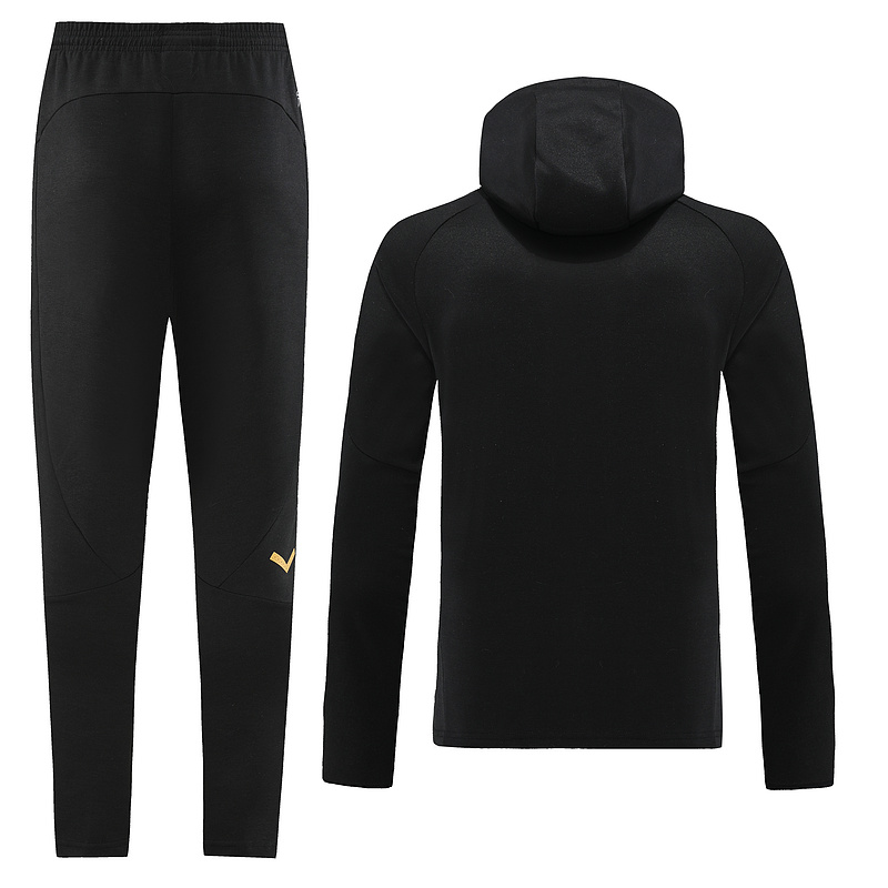 23 Marseille black hoodie suit